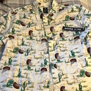 Fresh vibes taco button up shirt